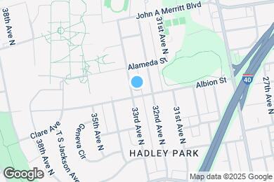 Map image of the property - 1002 33rd Ave N
