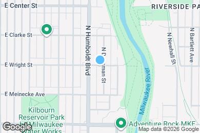 Map image of the property - 1128 E Wright St