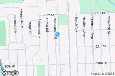 Map image of the property - 1427 Homestead Rd