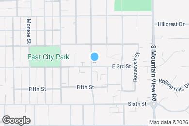 Map image of the property - 1206 E 3rd St