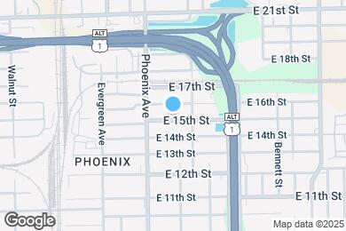 Map image of the property - 1151 E 15th St