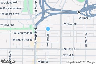 Map image of the property - 339 N Grand Ave