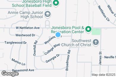 Map image of the property - 1709 Westwood Dr
