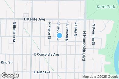 Map image of the property - 3402 N Fratney St