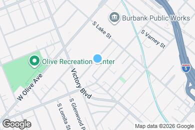 Map image of the property - 256 W Tujunga Ave