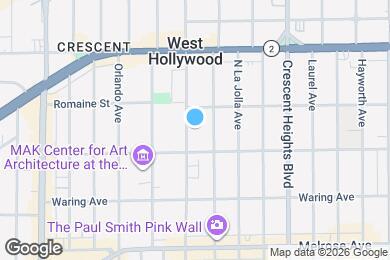Map image of the property - 926 N Sweetzer Ave