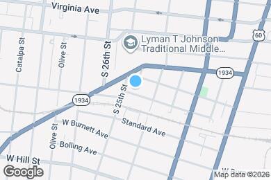 Map image of the property - 2325 Woodland Ave