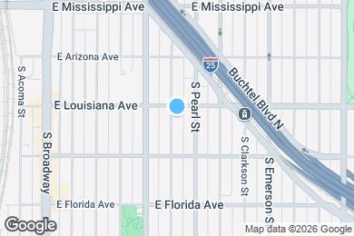 Map image of the property - 1322 S Pennsylvania St