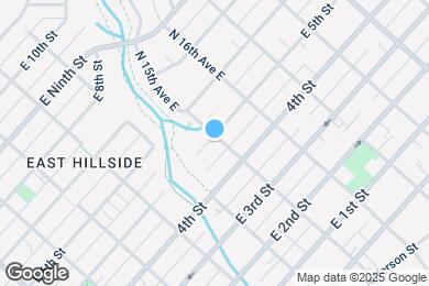 Map image of the property - 423 N 15th Ave E