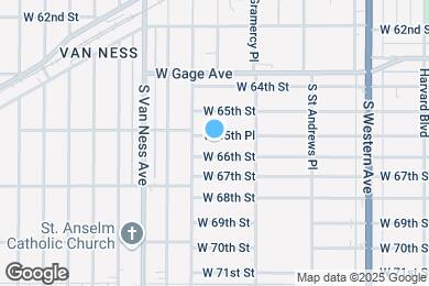 Map image of the property - 2048 W 65th Pl