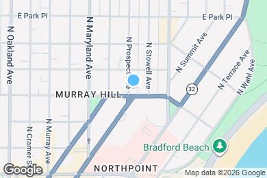 Map image of the property - 2400 E Bradford Ave