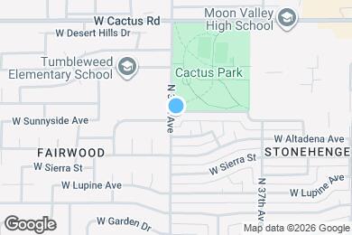 Map image of the property - 3849 W Poinsettia Dr