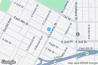 Map image of the property - 3339 E 4th St