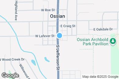 Map image of the property - 207 S Jefferson St