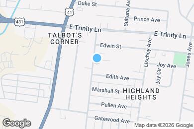 Map image of the property - 1801 Meridian St