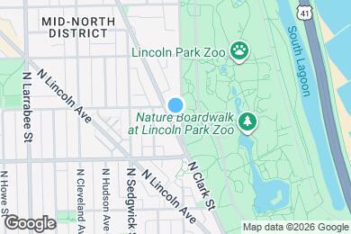 Map image of the property - 2052 N Lincoln Park W