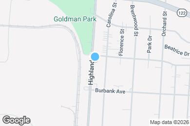 Map image of the property - 1713 Highland St