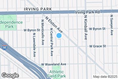 Map image of the property - 3827 N Drake Ave