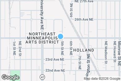 Map image of the property - 2424 5th Street NE