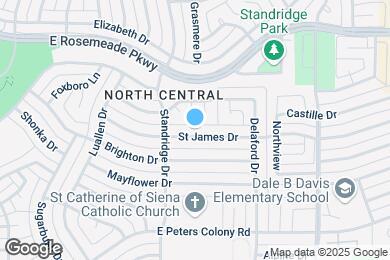Map image of the property - 1711 St James Dr