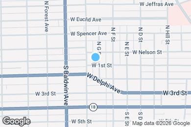 Map image of the property - 101 N G St