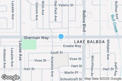 Map image of the property - 17024 Sherman Way