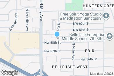 Map image of the property - 5909 N Ross Ave