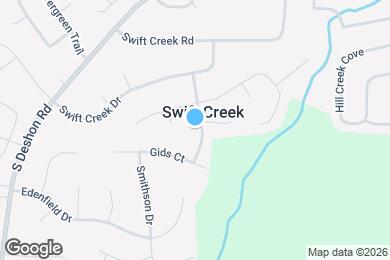 Map image of the property - 1367 Swift Creek Ln