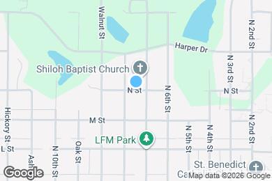 Map image of the property - 712 N 1st St