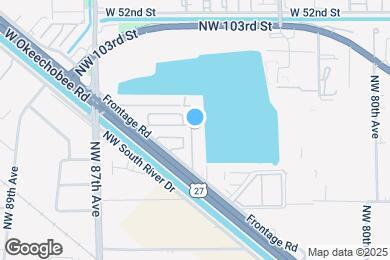 Map image of the property - 9915 W Okeechobee Rd
