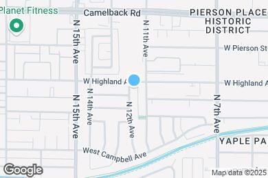 Map image of the property - 4639 N 12th Ave