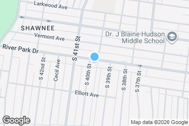 Map image of the property - 3924 River Park Dr