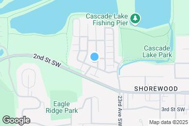 Map image of the property - Cascade Shores Townhomes + Flats