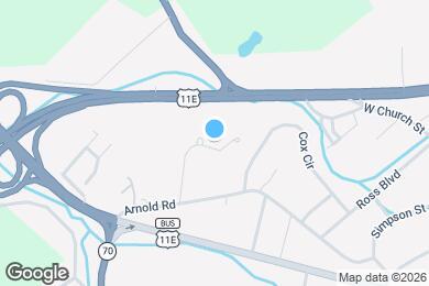 Map image of the property - Twin Oaks Apartments