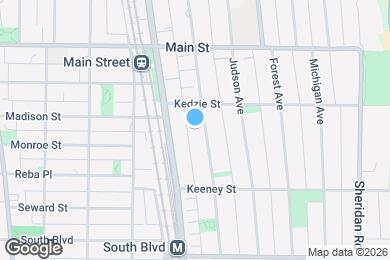 Map image of the property - 732 Hinman Ave
