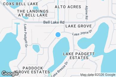 Map image of the property - 3856 Lake Joyce Dr