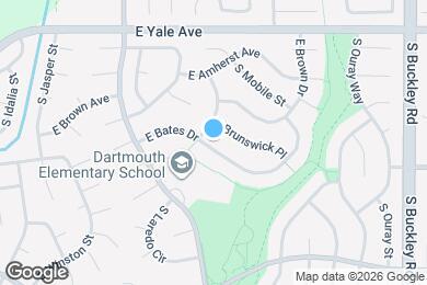 Map image of the property - 16319 E Bates Dr