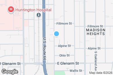 Map image of the property - 874 S Marengo Ave