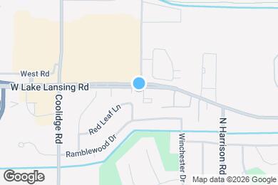 Map image of the property - 1301 W Lake Lansing Rd