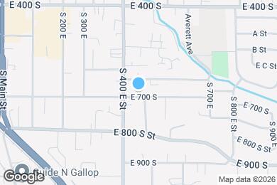Map image of the property - 445 E 700 S