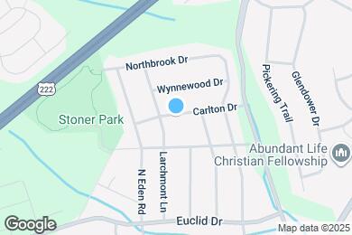 Map image of the property - 1404 Carlton Dr
