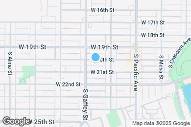 Map image of the property - 659 W 20th St