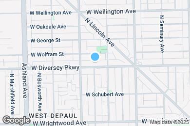 Map image of the property - 1326 W Diversey Pkwy