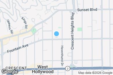 Map image of the property - 8225 Fountain Ave (Patio Del Moro)