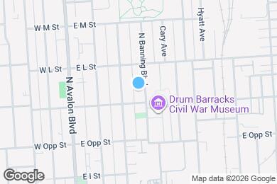 Map image of the property - 1119 N Banning Blvd