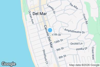 Map image of the property - 1105 Camino del Mar