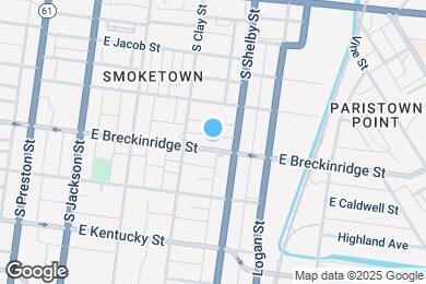 Map image of the property - 725 E Breckinridge St