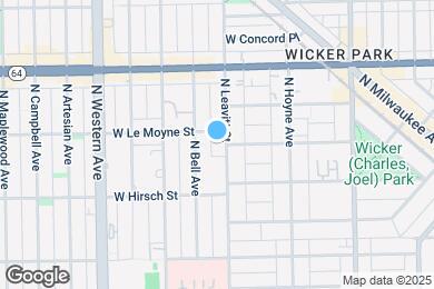Map image of the property - 1450 N Leavitt St