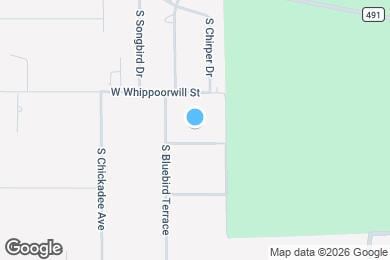 Map image of the property - 3077 W Tanager Ct