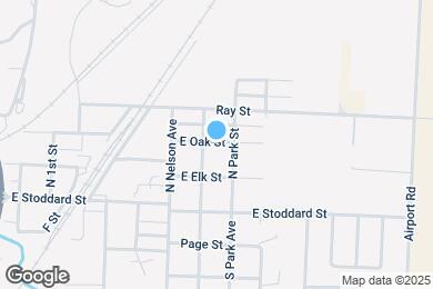 Map image of the property - 1308 E Oak St